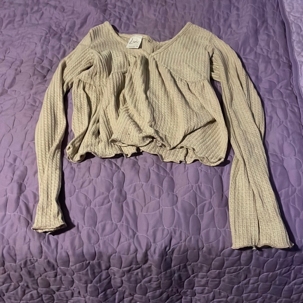 Croped dress shirt